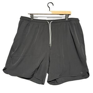 Rhoback The Spikes Gym Shorts Mens XXL Black Lined Athleisure Sporty Gorpcore